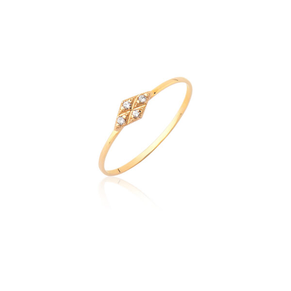 Anel Ouro maciço Júlia