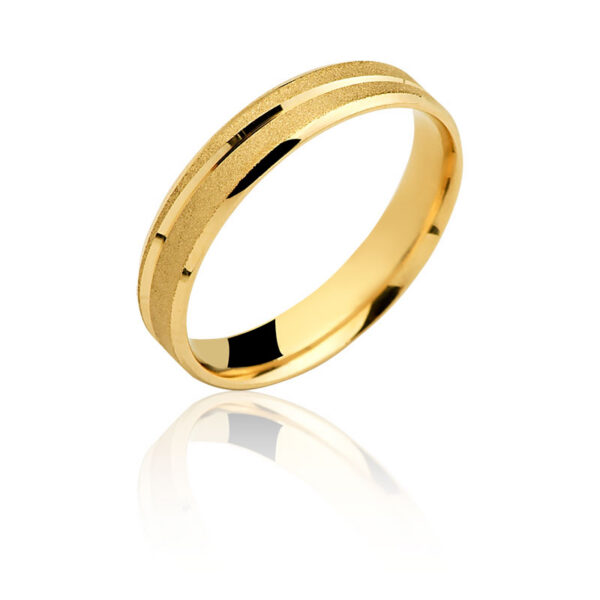 Par de aliança Ouro maciço CN40 (4,9mm)