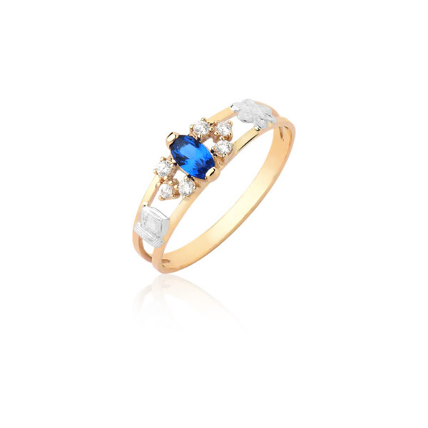 Anel Ciências da computação Ouro maciço C11