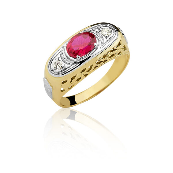 Anel de formatura masculino Ouro maciço C50 (DIREITO)