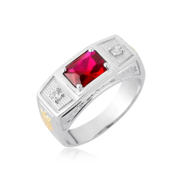 Anel masculino de prata