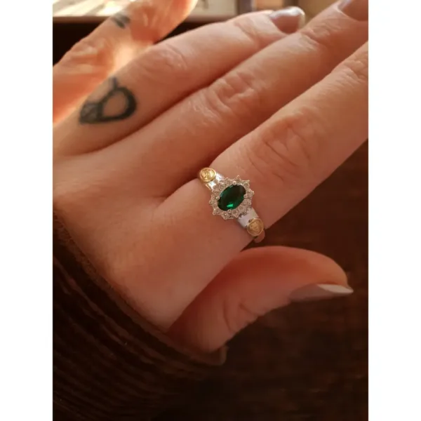 Anel de Fisioterapia em prata 950