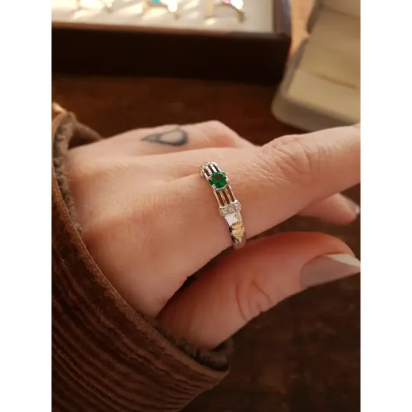 Anel de Educação Física em prata 950