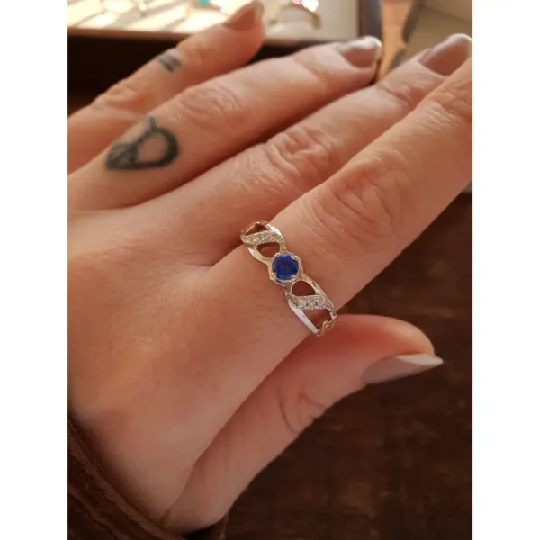 Anel de Análise em Sistemas em prata 950