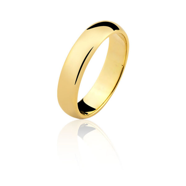 Aliança em ouro maciço 5mm