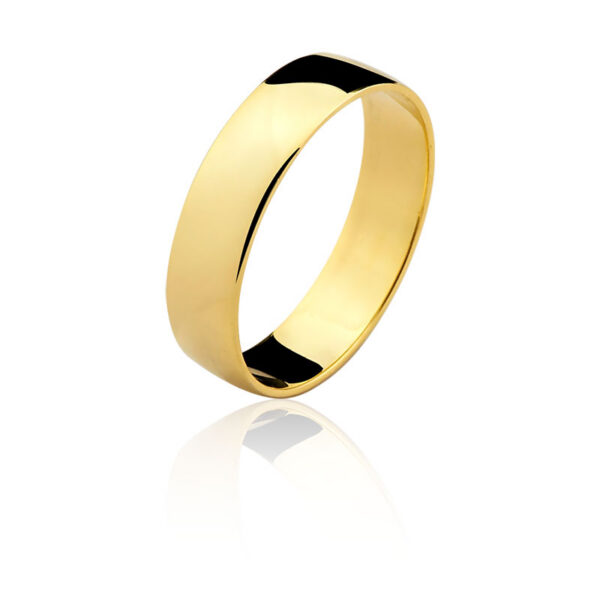 Par de aliança Ouro maciço CN27 (5,5mm)