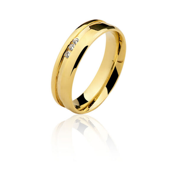 Par de aliança Ouro maciço CN50 (5,5mm)