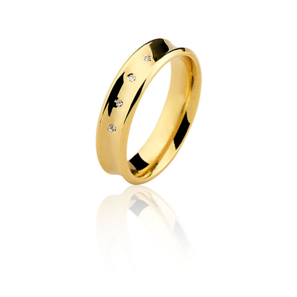 Par de aliança Ouro maciço CN61 (4,7mm)