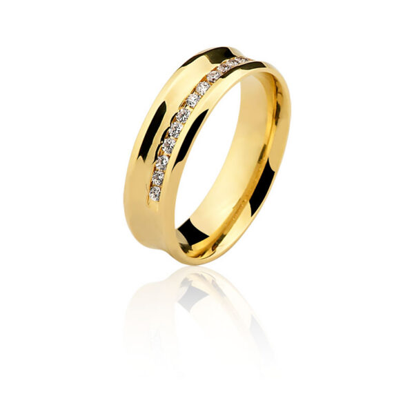 Par de aliança Ouro maciço CN66 (5,5mm)