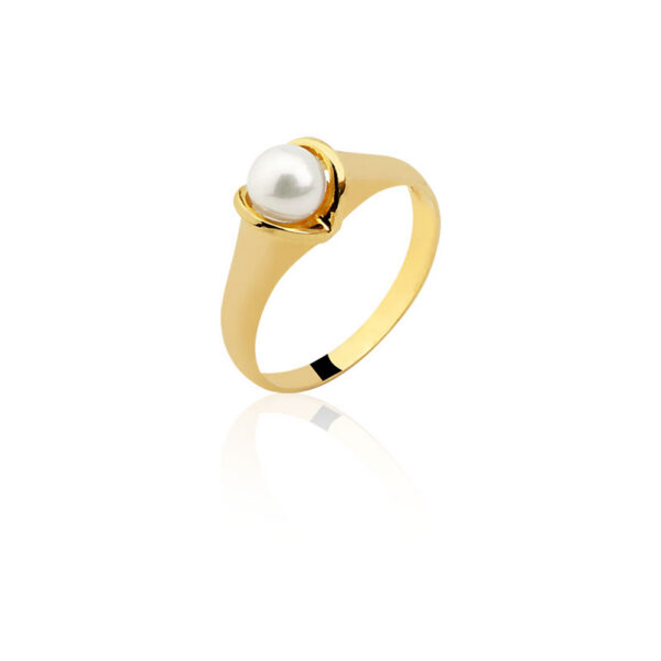 Anel de pérola Ouro maciço AC08