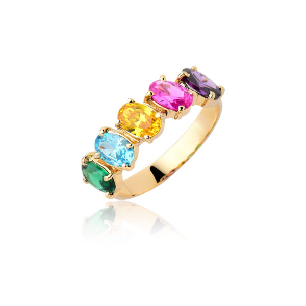 Anel Vibração em ouro maciço