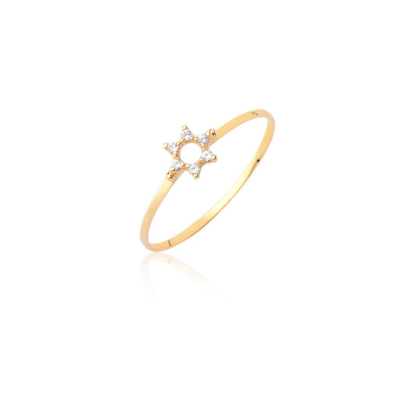 Anel Ouro maciço Estela