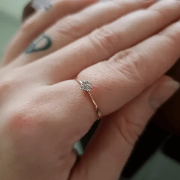 anel em ouro maciço C1