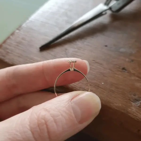 anel em ouro maciço C1