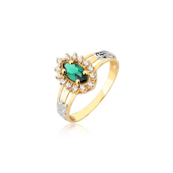 Anel C158 no curso de Nutrição em ouro maciço