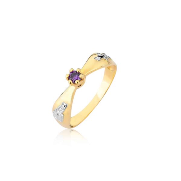 Anel no curso de Letras em ouro maciço