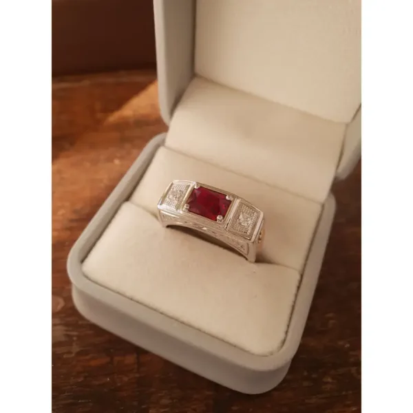 Anel masculino de prata