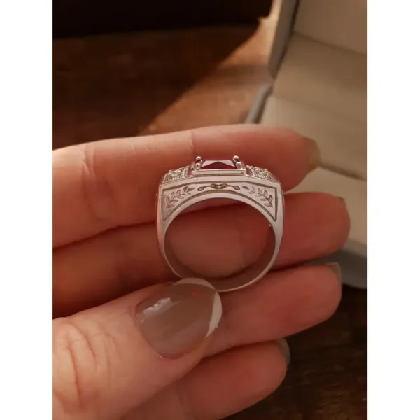 Anel masculino de prata