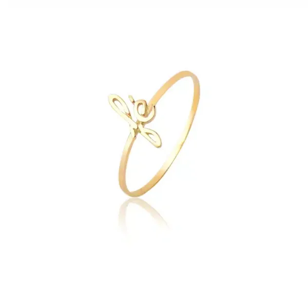 Anel Ouro maciço Fé (modelo 1)