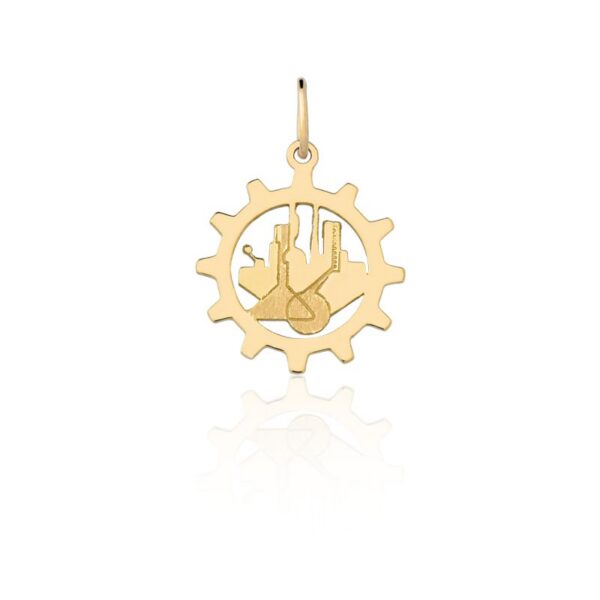 Pingente de Engenharia Química Ouro maciço PC140