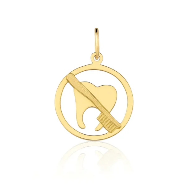 Pingente de formatura Ouro maciço PC140 (ODONTOLOGIA)